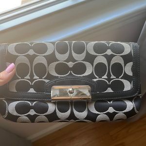 Coach Black Wristlet